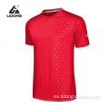 Camisa llana de secado rápido O-cuello Unisex ejecutando ropa deportiva